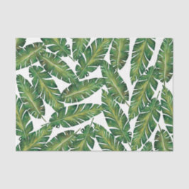 Papel De Seda Padrão Folha Verde 4