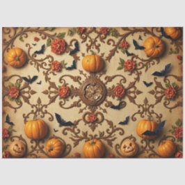 Papel De Seda Padrão francês medieval do Halloween