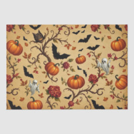 Papel De Seda Padrão francês medieval do Halloween