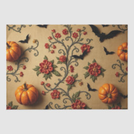 Papel De Seda Padrão francês medieval do Halloween