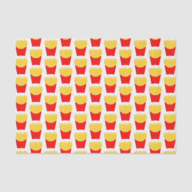 Papel De Seda Padrão Francês para Fries (Frente )