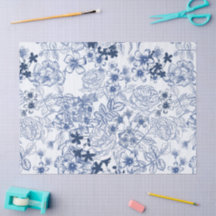 Padrão Francês Vintage Toile-De-Jouy