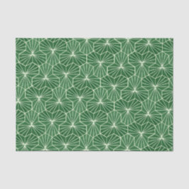 Papel De Seda Padrão Geométrico Art Déco Retro em Verde Lima