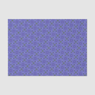 Papel De Seda Padrão Geométrico Azul Elegante Moderno Chic