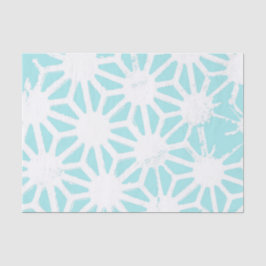 Papel De Seda Padrão geométrico de turquesa