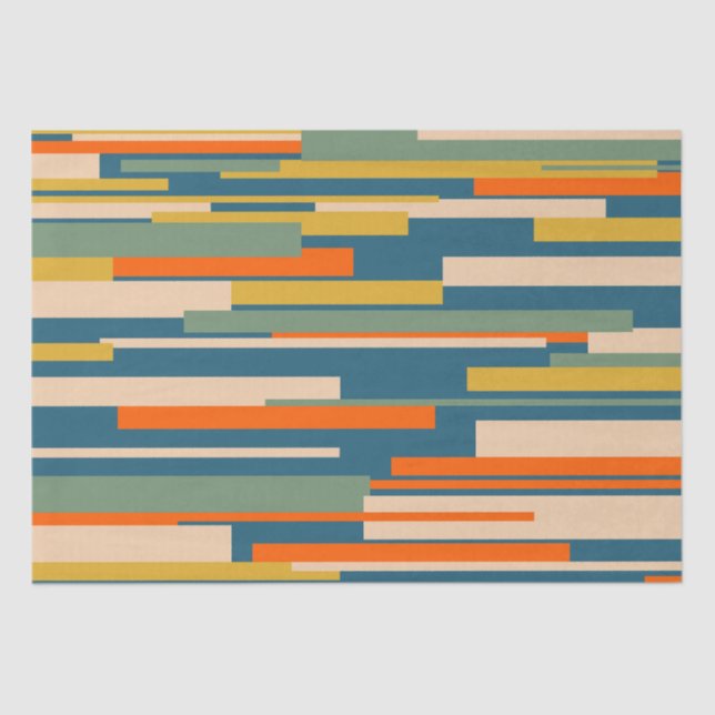 Papel De Seda Padrão Geométrico do Abstrato Retro Wright (Frente )