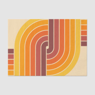 Papel De Seda Padrão Geométrico do Estilo de Imagem Retroativa d