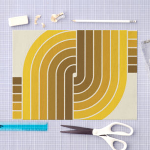 Papel De Seda Padrão Geométrico do Estilo de Imagem Retroativa d