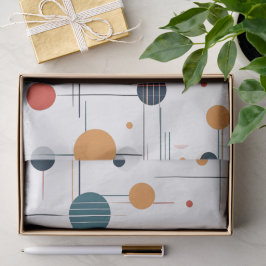 Papel De Seda Padrão Geométrico do meio século