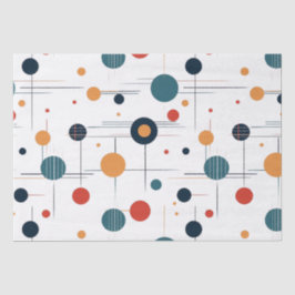 Papel De Seda Padrão Geométrico do meio século