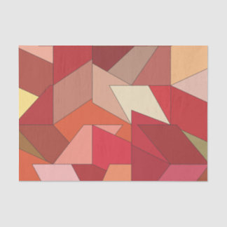 Papel De Seda Padrão Geométrico Moderno