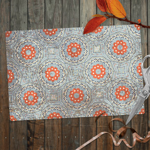 Papel De Seda Padrão Geométrico Mosaico Intriciado em Marrocos