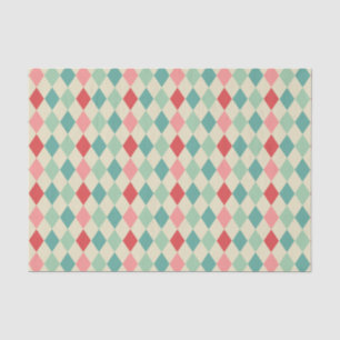 Papel De Seda Padrão Geométrico Retro Harlequin