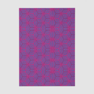 Papel De Seda Padrão geométrico retrô rosa