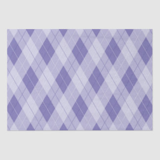 Papel De Seda Padrão Lilac Argyle Lavanda Roxo-Claro