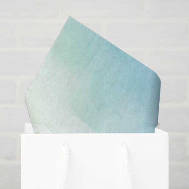 Papel De Seda Padrão macio e texturizado em aquarela com tons (Sacola de presentes)