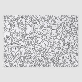 Papel De Seda Padrão mamário adulto engraçado