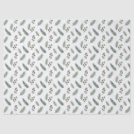 Papel De Seda Padrão Minimalista de Pinheiro de Natal, Estilo Es