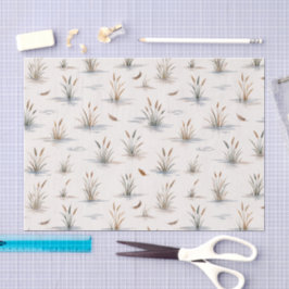 Papel De Seda Padrão Mínimo de Pena de Ondulação de Água de Gram
