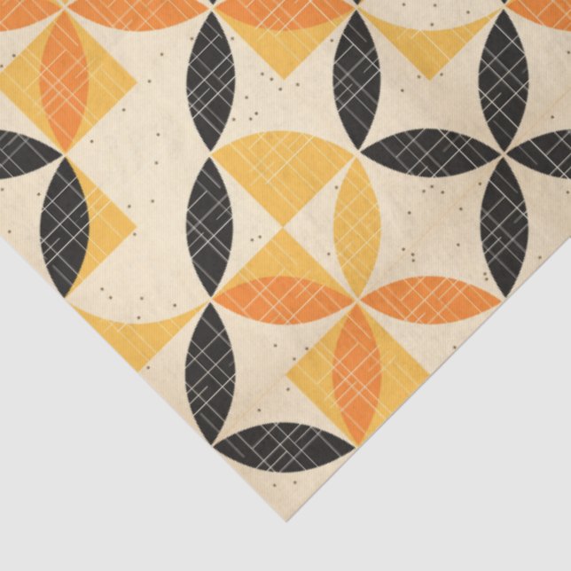 Papel De Seda Padrão moderno de dissociação do Halloween do meio (Detalhes )