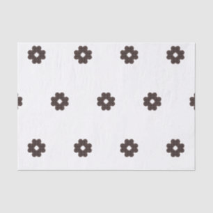 Papel De Seda Padrão moderno minimalista de bege e castanho de s