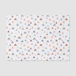 Papel De Seda Padrão Montanha Boho