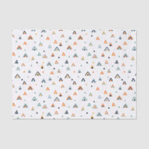Papel De Seda Padrão Montanha Boho