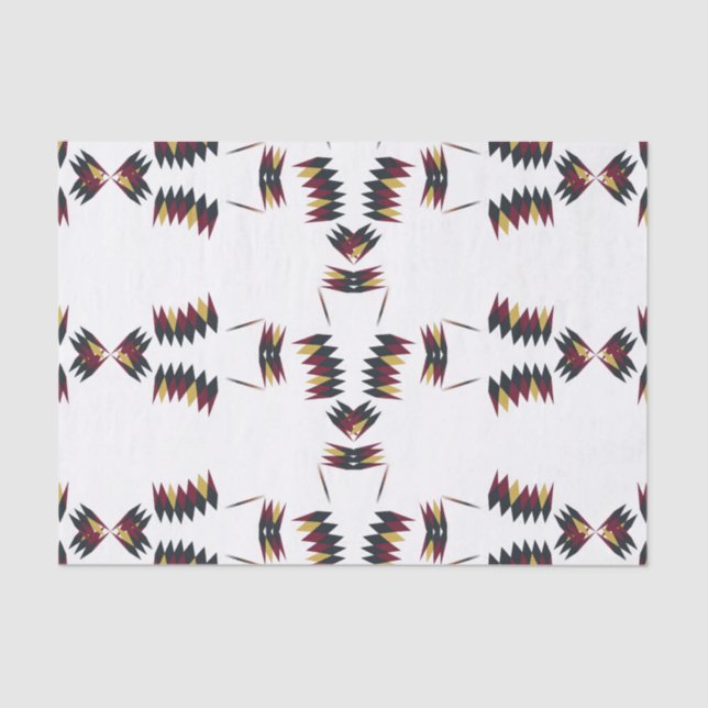 Papel De Seda Padrão Nativo Sudoeste (Frente )