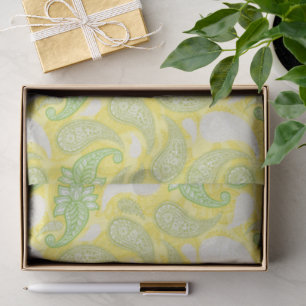 Papel De Seda Padrão Paisley 