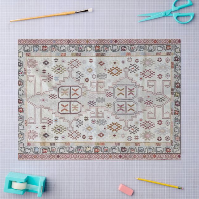 Papel De Seda Padrão Persa Oriental (Arte )