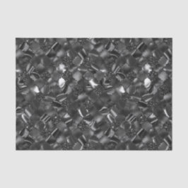 Papel De Seda Padrão Preto do Quatrefoil Marroquino