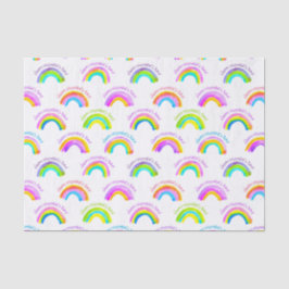 Papel De Seda Padrão Rainbow Dia de as mães Feliz