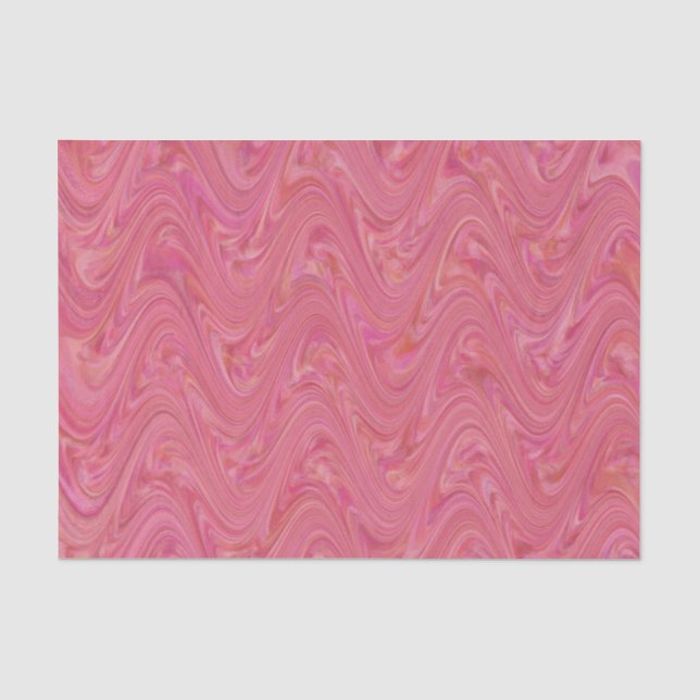 Papel De Seda Padrão Rosa Mármore (Frente )