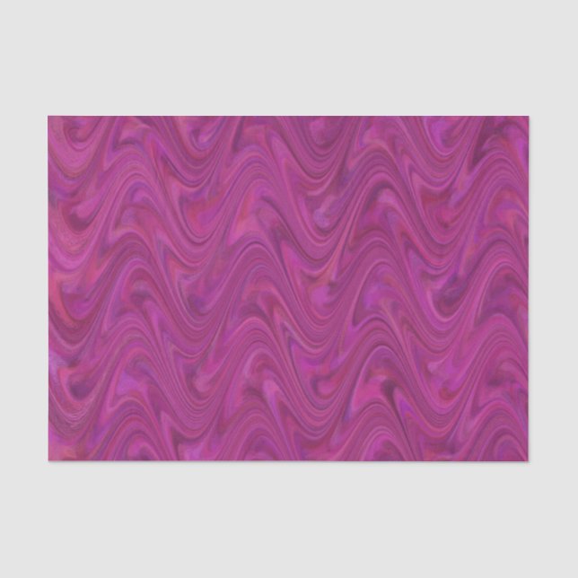 Papel De Seda Padrão Roxo Rosa de Mármore (Frente )