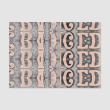 Padrão Rustic Abstrato Beige Script