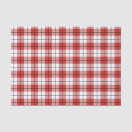 Papel De Seda Padrão Rustic Country Red White & Black Flannel