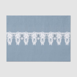Papel De Seda Padrão Rustic Dusty Blue Bull - Caveira Ocidental
