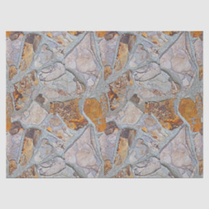 Papel De Seda Padrão Rustic Natural Stone Impressão 2