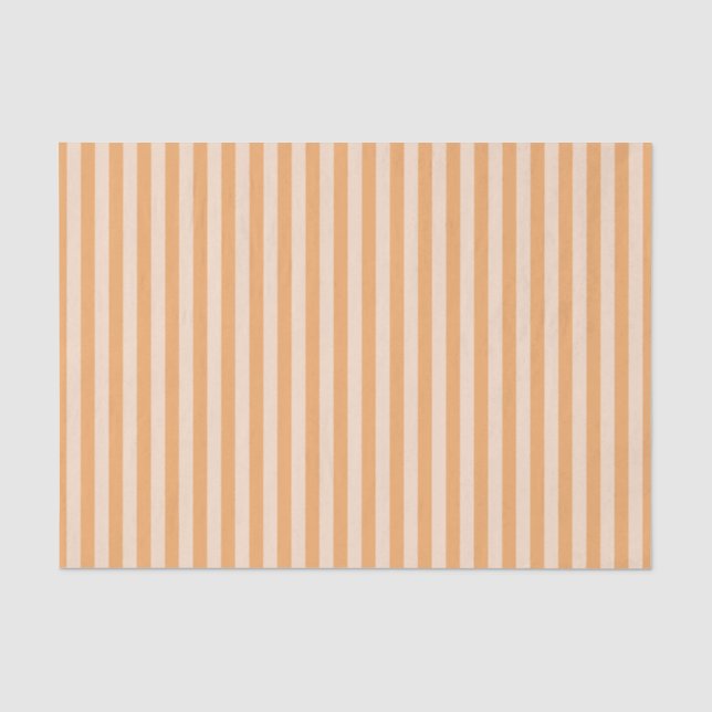 Papel De Seda Padrão sem costura de faixas de laranja (Frente )