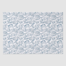 Papel De Seda Padrão sem costura em cores de tendência com conch