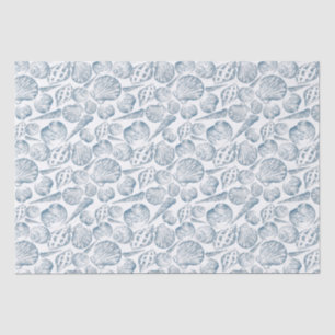 Papel De Seda Padrão sem costura em cores de tendência com conch