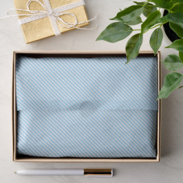 Papel De Seda Padrão Simples De Azul De Bebê E De Stripe Diagona