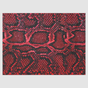 Papel De Seda padrão simples de pele vermelha cobra