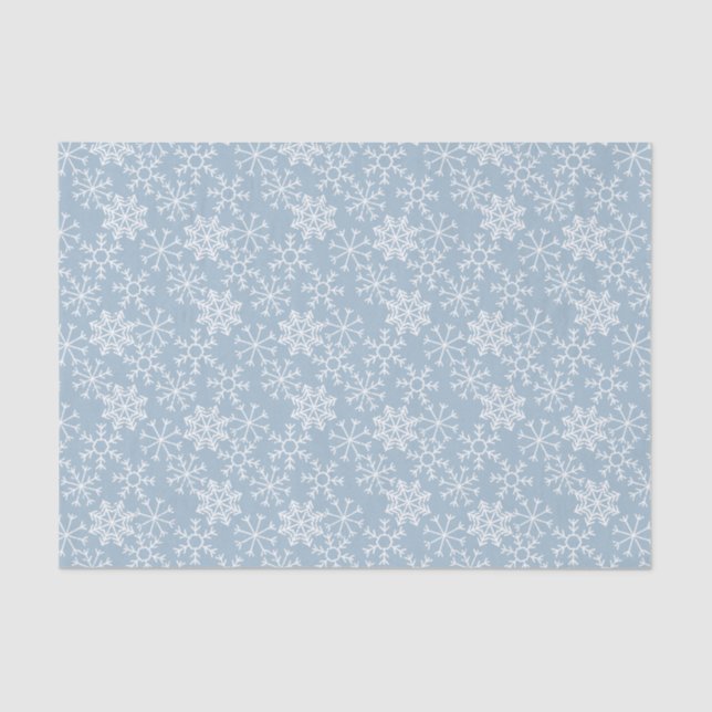 Papel De Seda PADRÃO SNOWFLAKS de inverno e suas ideias (Frente )