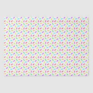 Papel De Seda Padrão Sprinkles Colorido Personalizado