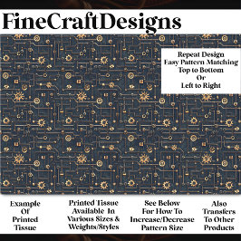 Papel De Seda Padrão Steampunk De Ursos E Tubagens Dissociação B