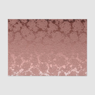Papel De Seda Padrão Suculento Floral Cor-de-Rosa Dourada, Met