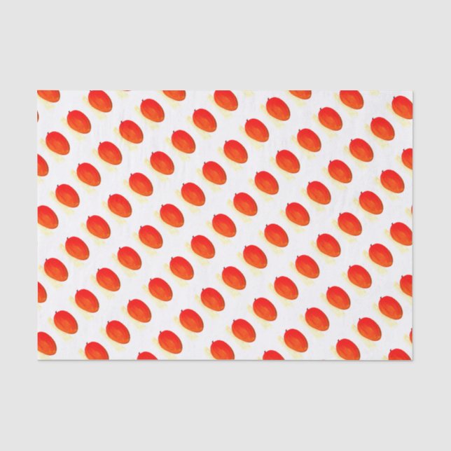 Papel De Seda Padrão tropical da Comida aquática da fruta de man (Frente )