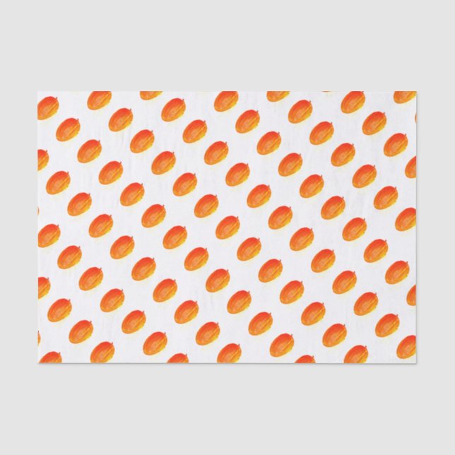 Papel De Seda Padrão tropical da Comida aquática da fruta de man (Frente )