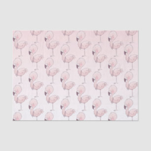 Papel De Seda Padrão Tropical Flamingo, Rosa, Bonito